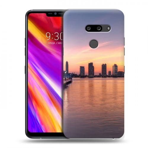 Дизайнерский пластиковый чехол для LG G8 ThinQ Закат