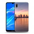 Дизайнерский пластиковый чехол для Huawei Y6 (2019) Закат