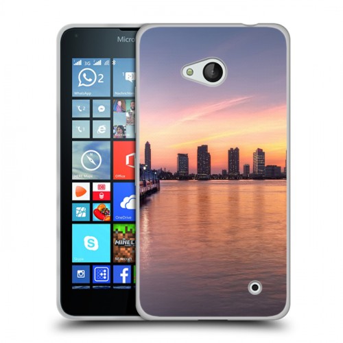 Дизайнерский пластиковый чехол для Microsoft Lumia 640 Закат