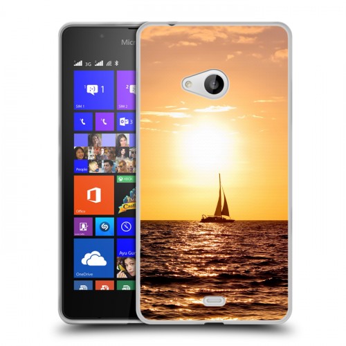 Дизайнерский пластиковый чехол для Microsoft Lumia 540 Закат