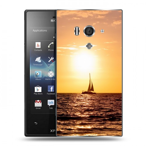 Дизайнерский пластиковый чехол для Sony Xperia acro S Закат