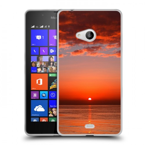 Дизайнерский пластиковый чехол для Microsoft Lumia 540 Закат