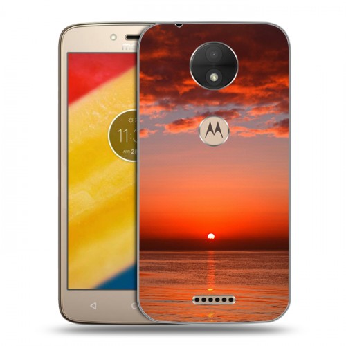 Дизайнерский силиконовый чехол для Motorola Moto C Закат