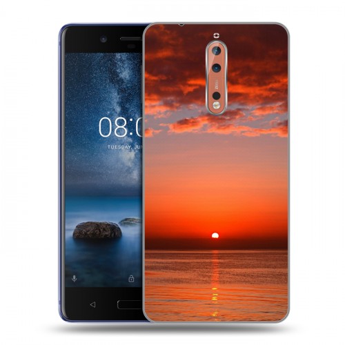 Дизайнерский пластиковый чехол для Nokia 8 Закат