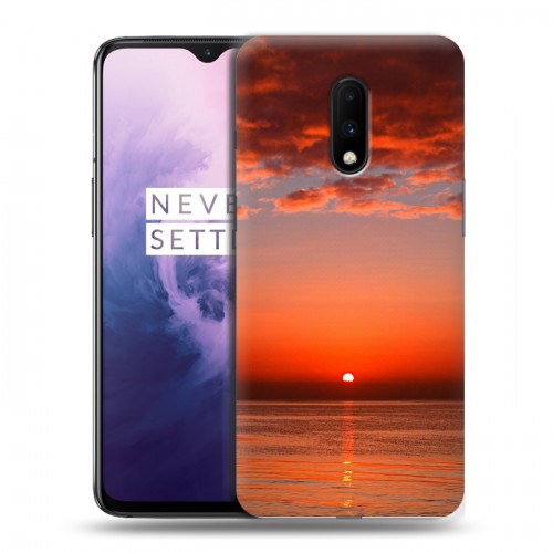 Дизайнерский пластиковый чехол для OnePlus 7 Закат