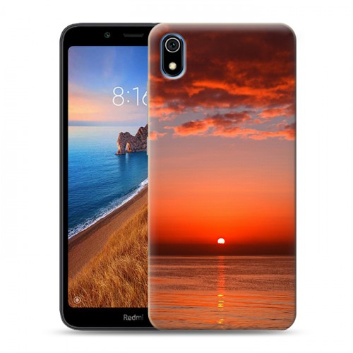 Дизайнерский силиконовый чехол для Xiaomi RedMi 7A Закат