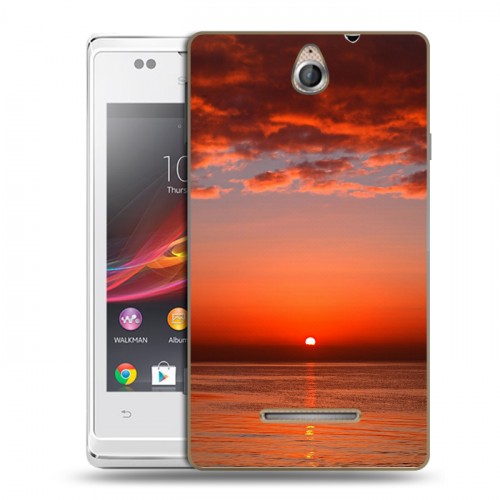 Дизайнерский пластиковый чехол для Sony Xperia E Закат