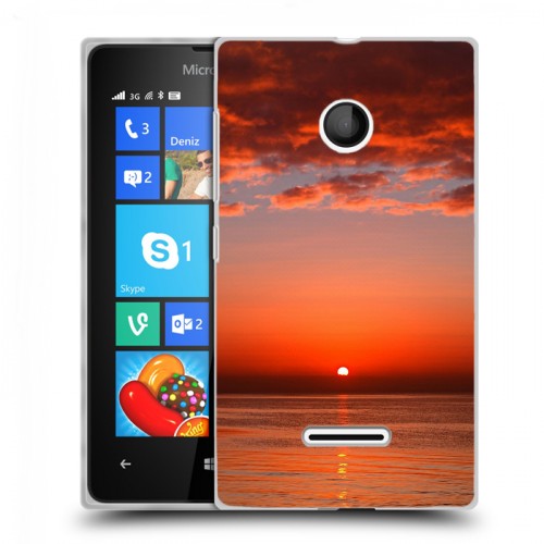 Дизайнерский пластиковый чехол для Microsoft Lumia 435 Закат