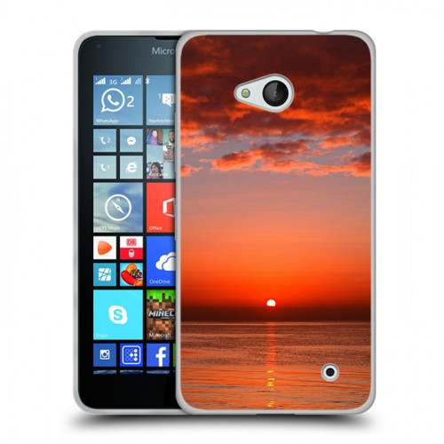 Дизайнерский пластиковый чехол для Microsoft Lumia 640 Закат