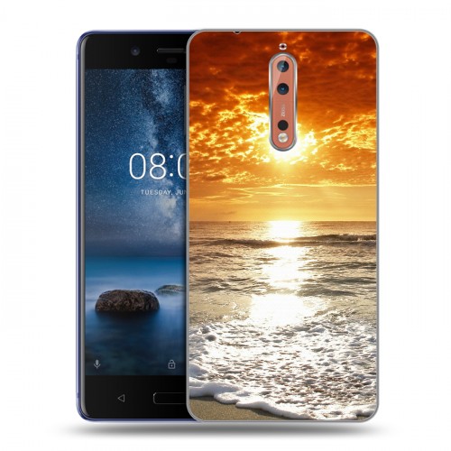 Дизайнерский пластиковый чехол для Nokia 8 Закат