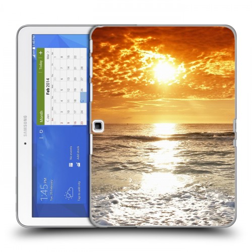 Дизайнерский силиконовый чехол для Samsung Galaxy Tab 4 10.1 Закат