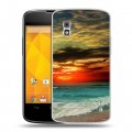 Дизайнерский пластиковый чехол для LG Google Nexus 4 Закат