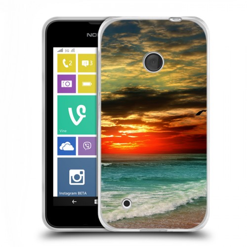 Дизайнерский пластиковый чехол для Nokia Lumia 530 Закат