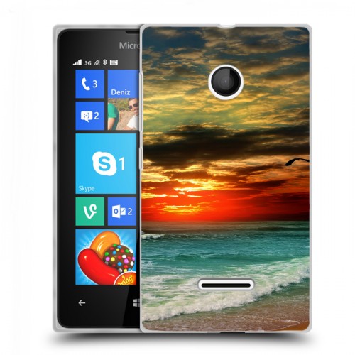 Дизайнерский пластиковый чехол для Microsoft Lumia 435 Закат