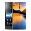 Дизайнерский пластиковый чехол для Sony Xperia S Закат