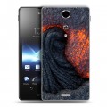 Дизайнерский пластиковый чехол для Sony Xperia TX вулкан