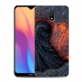 Дизайнерский силиконовый с усиленными углами чехол для Xiaomi RedMi 8A вулкан