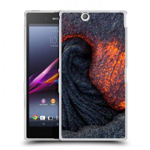 Дизайнерский пластиковый чехол для Sony Xperia Z Ultra  вулкан