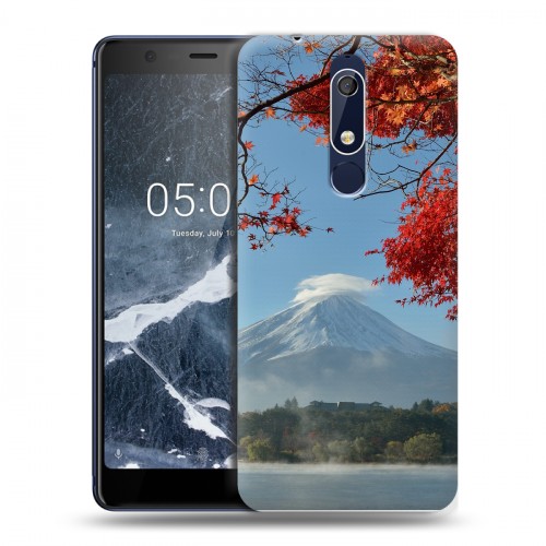 Дизайнерский пластиковый чехол для Nokia 5.1 вулкан