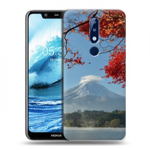 Дизайнерский силиконовый чехол для Nokia 5.1 Plus вулкан