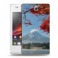 Дизайнерский пластиковый чехол для Sony Xperia E вулкан