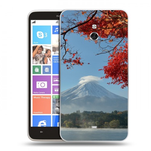 Дизайнерский пластиковый чехол для Nokia Lumia 1320 вулкан