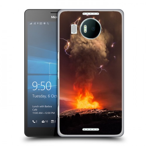 Дизайнерский пластиковый чехол для Microsoft Lumia 950 XL вулкан