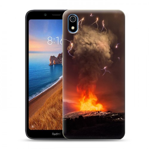 Дизайнерский силиконовый чехол для Xiaomi RedMi 7A вулкан