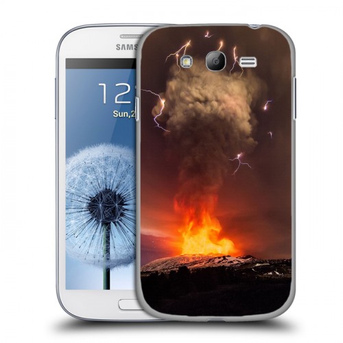 Дизайнерский пластиковый чехол для Samsung Galaxy Grand вулкан