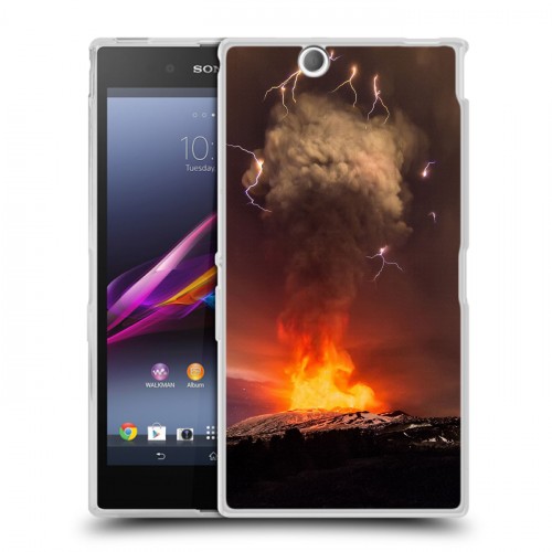 Дизайнерский пластиковый чехол для Sony Xperia Z Ultra  вулкан