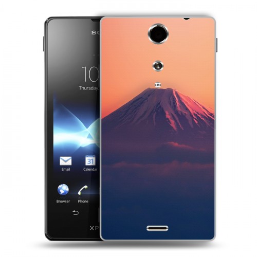 Дизайнерский пластиковый чехол для Sony Xperia TX вулкан