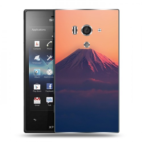 Дизайнерский пластиковый чехол для Sony Xperia acro S вулкан