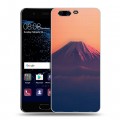 Дизайнерский пластиковый чехол для Huawei P10 вулкан