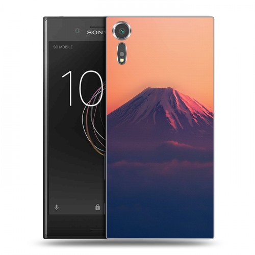 Дизайнерский пластиковый чехол для Sony Xperia XZs вулкан