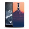 Дизайнерский пластиковый чехол для Nokia 5.1 вулкан