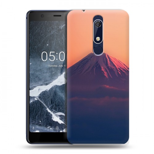 Дизайнерский пластиковый чехол для Nokia 5.1 вулкан