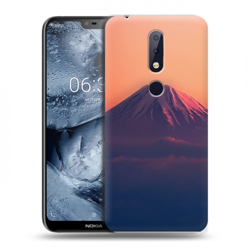 Дизайнерский пластиковый чехол для Nokia 6.1 Plus вулкан