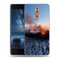 Дизайнерский пластиковый чехол для Nokia 8 вулкан