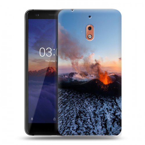 Дизайнерский силиконовый чехол для Nokia 2.1 вулкан