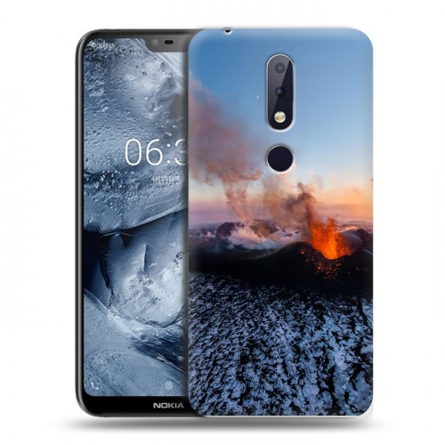 Дизайнерский силиконовый чехол для Nokia 6.1 Plus вулкан