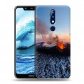 Дизайнерский силиконовый чехол для Nokia 5.1 Plus вулкан