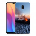 Дизайнерский силиконовый с усиленными углами чехол для Xiaomi RedMi 8A вулкан