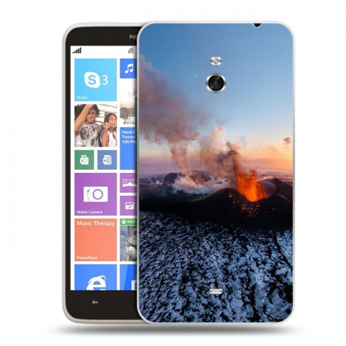 Дизайнерский пластиковый чехол для Nokia Lumia 1320 вулкан