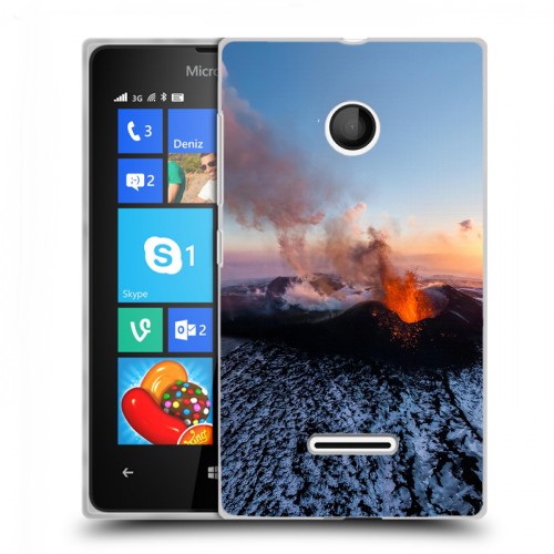 Дизайнерский пластиковый чехол для Microsoft Lumia 435 вулкан