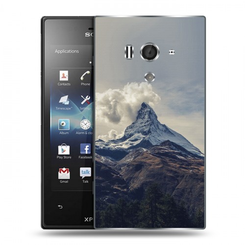 Дизайнерский пластиковый чехол для Sony Xperia acro S вулкан