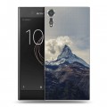 Дизайнерский пластиковый чехол для Sony Xperia XZs вулкан