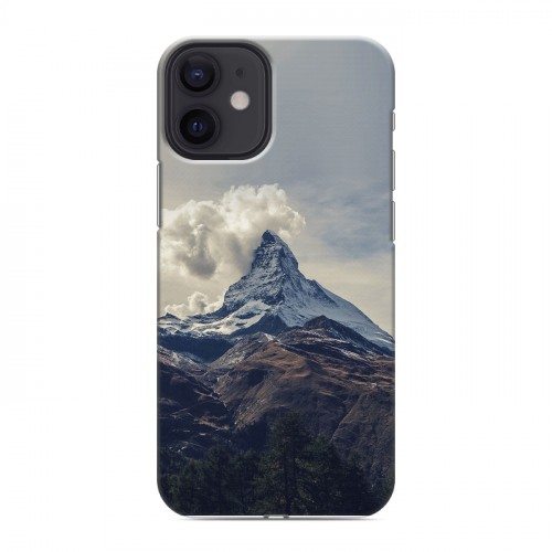 Дизайнерский силиконовый с усиленными углами чехол для Iphone 12 Mini вулкан