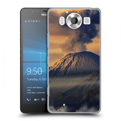 Дизайнерский пластиковый чехол для Microsoft Lumia 950 вулкан