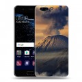 Дизайнерский пластиковый чехол для Huawei P10 вулкан