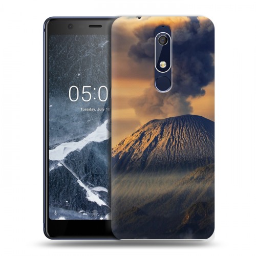 Дизайнерский пластиковый чехол для Nokia 5.1 вулкан